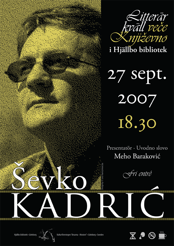 Litterär kväll: Ševko Kadrić [bakåt]